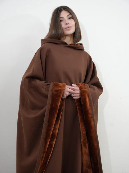 lusailstore - Stylish loose-fitting hooded cape