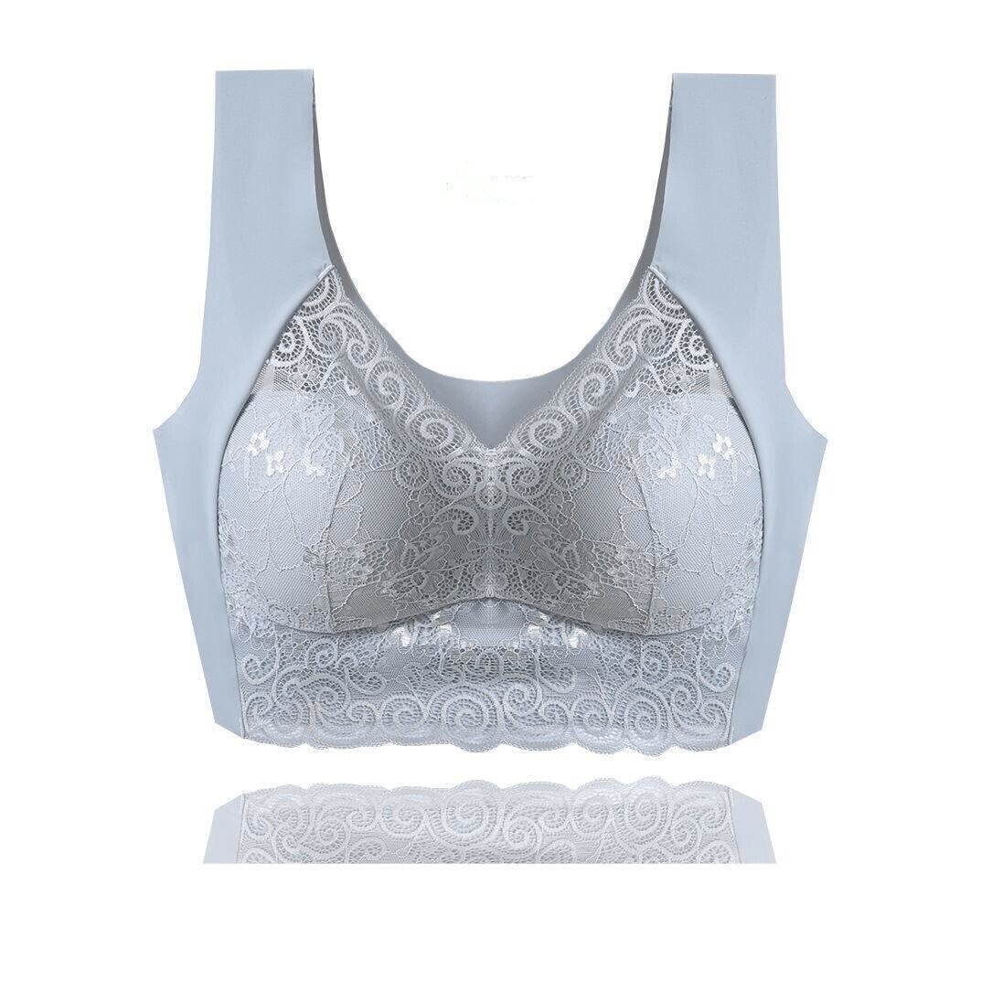 💖Buy 2 Get 1 Free (3 pcs)🎁Elegant Lace Lift-up Plus Size Wireless Breathable Vest Bra