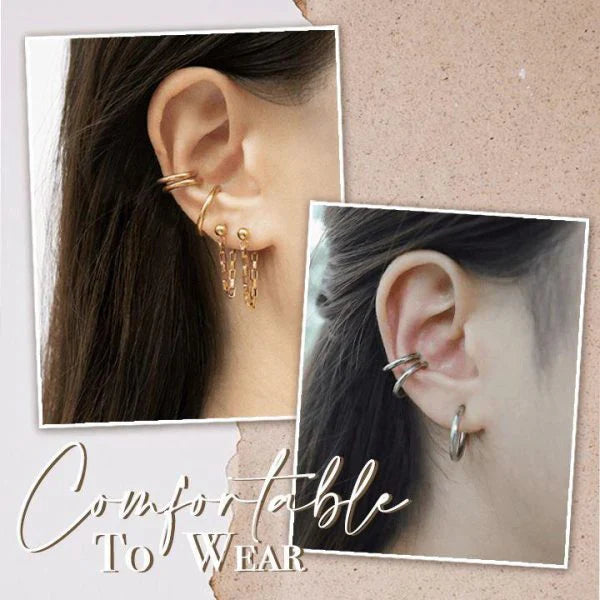 lusailstore - retractable hoop earrings