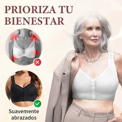 lusailstore- Nuevo Sujetador Transpirable Con Cierre Frontal Para Personas Mayores