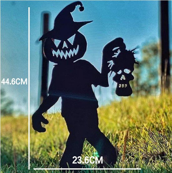 lusailstore- Halloween Yard Decor Metal  Art