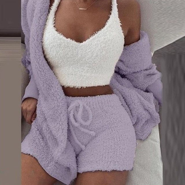 lusailstore - Winter Plush Home Casual Wear