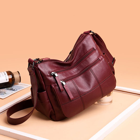 lusailstore - Fashion Soft Leather All-matched Single-shoulder Bags