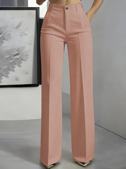 lusailstore -Women's High Waisted Slim Formal Pants