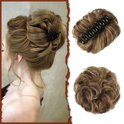 lusailstore-Claw Clip Messy Bun Hair Piece