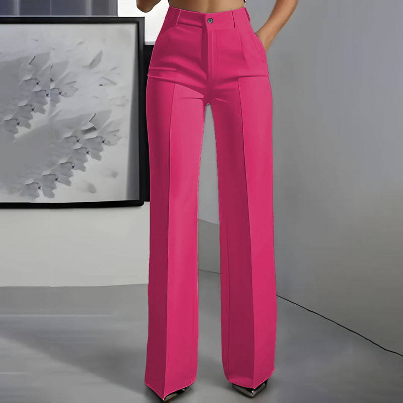 lusailstore -Women's High Waisted Slim Formal Pants