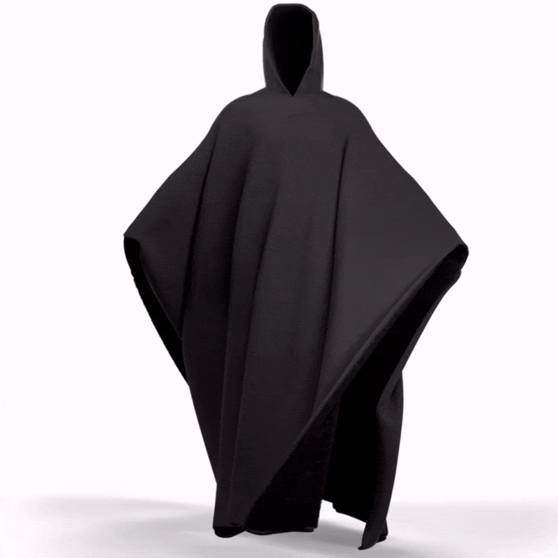 lusailstore - Stylish loose-fitting hooded cape