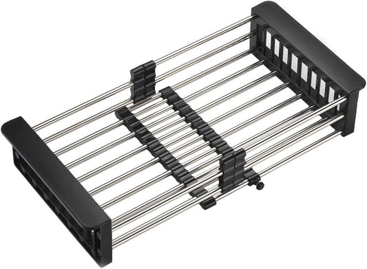 lusailstore - Adjustable Stainless Steel Drain Sink Rack