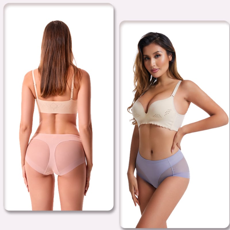 lusailstore - High Waist Ice Silk Seamless Body Shaping Panties