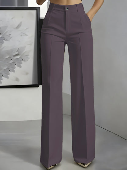 lusailstore -Women's High Waisted Slim Formal Pants