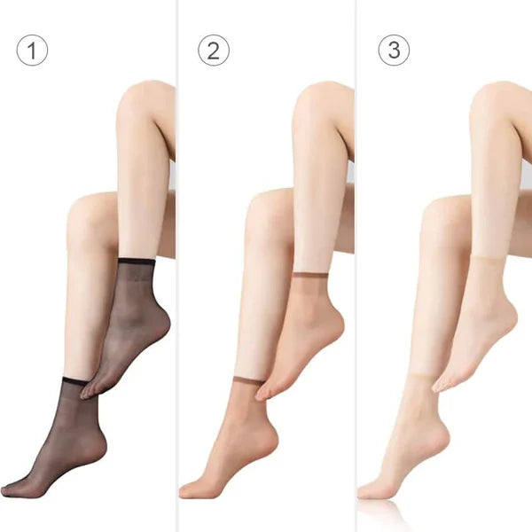 lusailstore - Invisible Slip-resistant Crystal Silk Socks