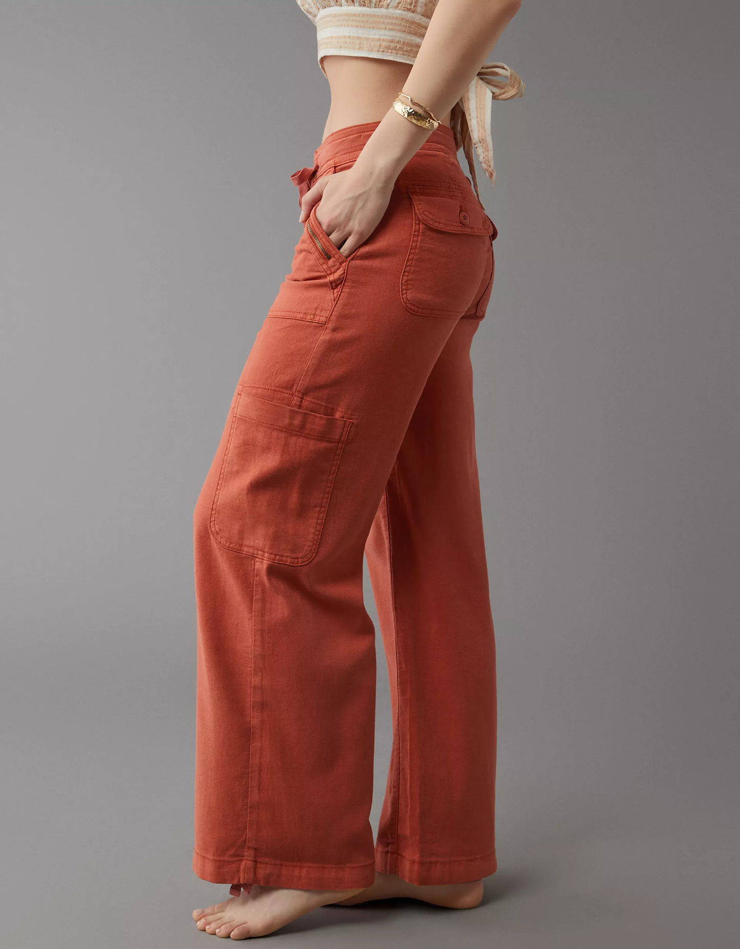 lusailstore - Linen-blend wide-leg overalls