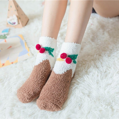 lusailstore - Cute Christmas Style Thick Warm Socks