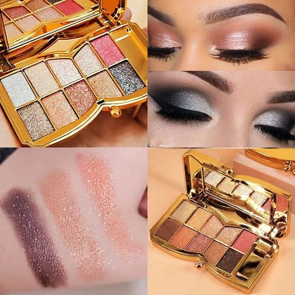 lusailstore - 10 Colors Sparkle Shimmer Eyeshadow Palette