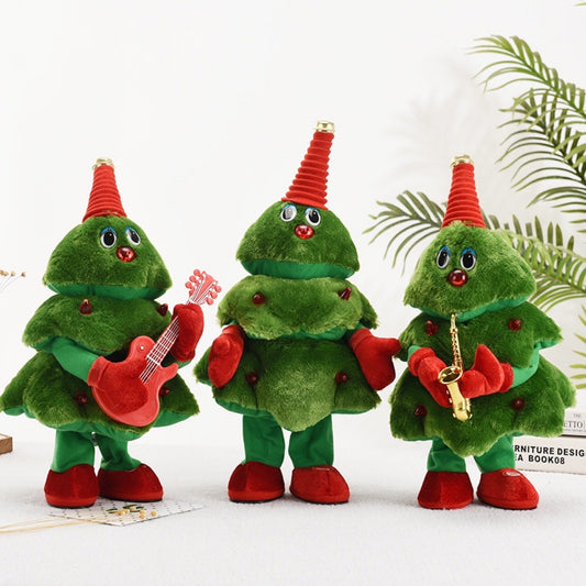 lusailstore - Sing and Dance Rock Christmas Tree Toy