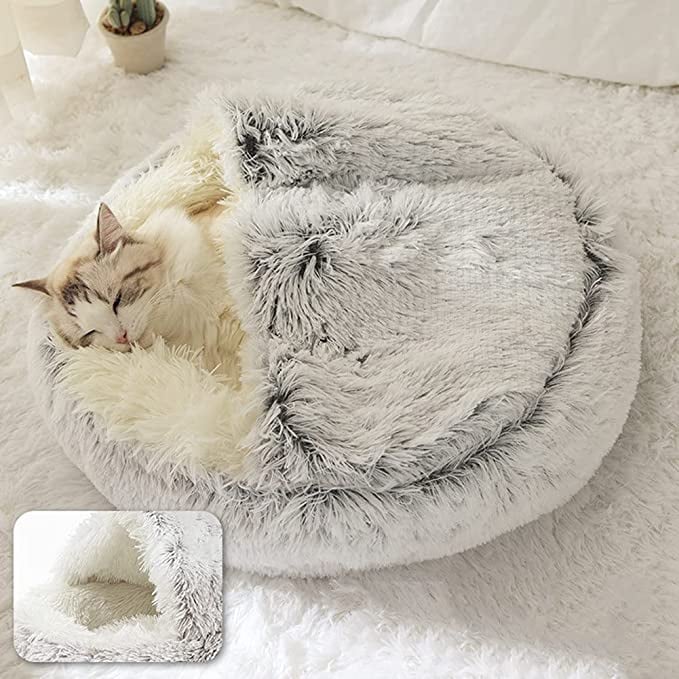 lusailstore - pet bed round plush