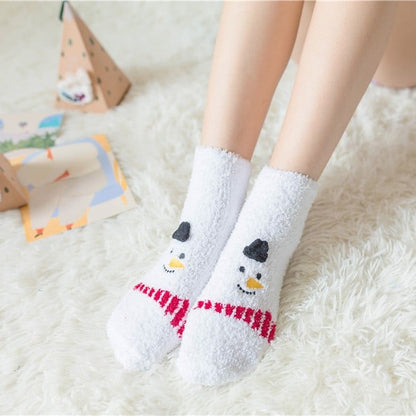 lusailstore - Cute Christmas Style Thick Warm Socks