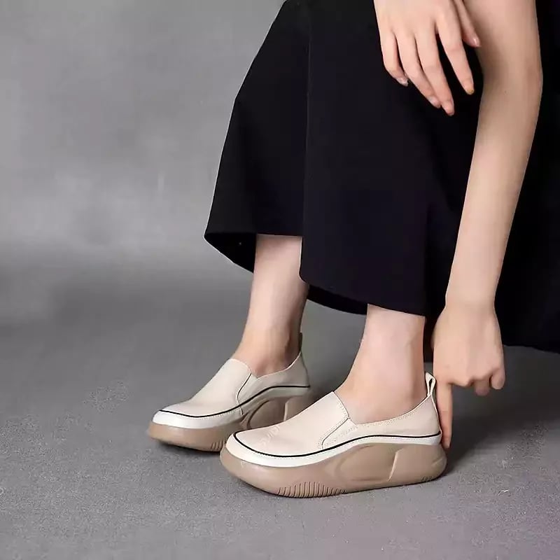 lusailstore - Women Fashion Platform Loafers