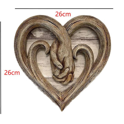 lusailstore - heart-shaped hand in hand wall decorations