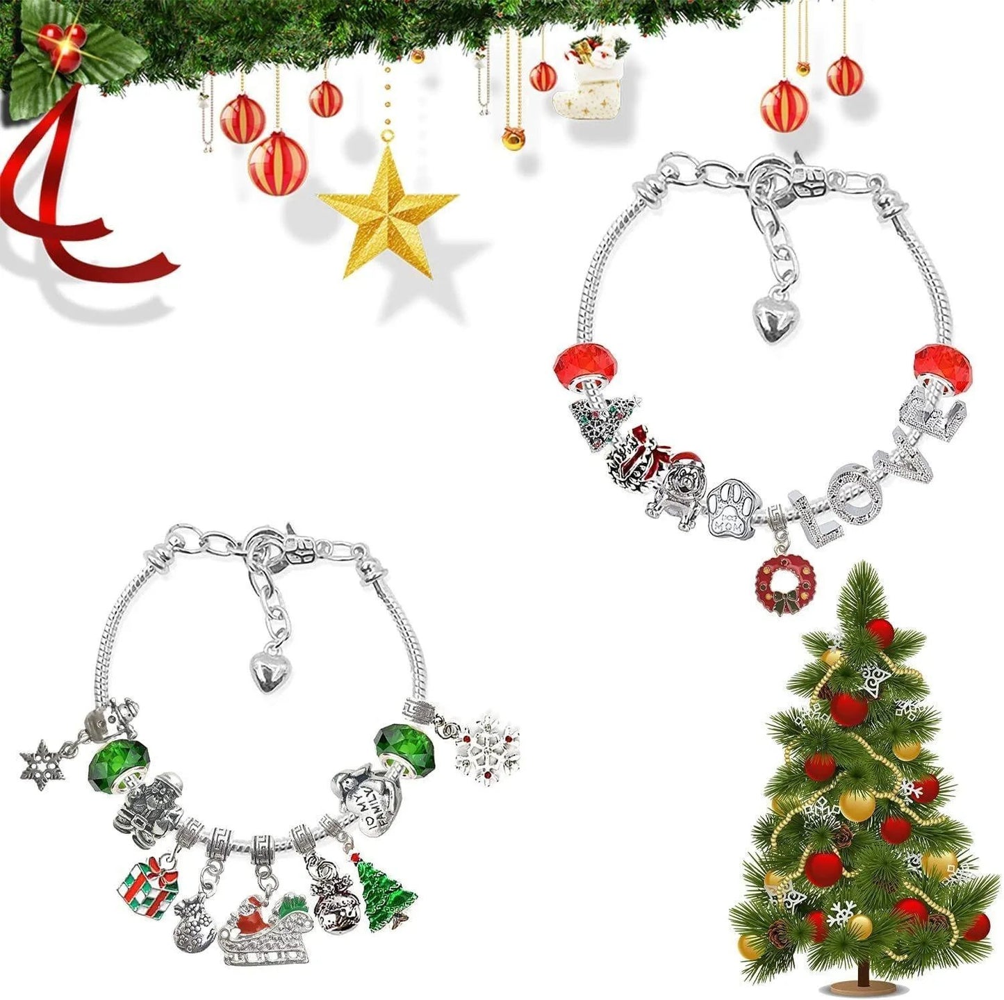 lusailstore - diy christmas advent calendar bracelets set