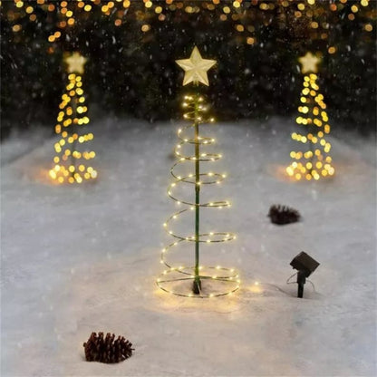 lusailstore - Solar LED Metal Christmas Tree