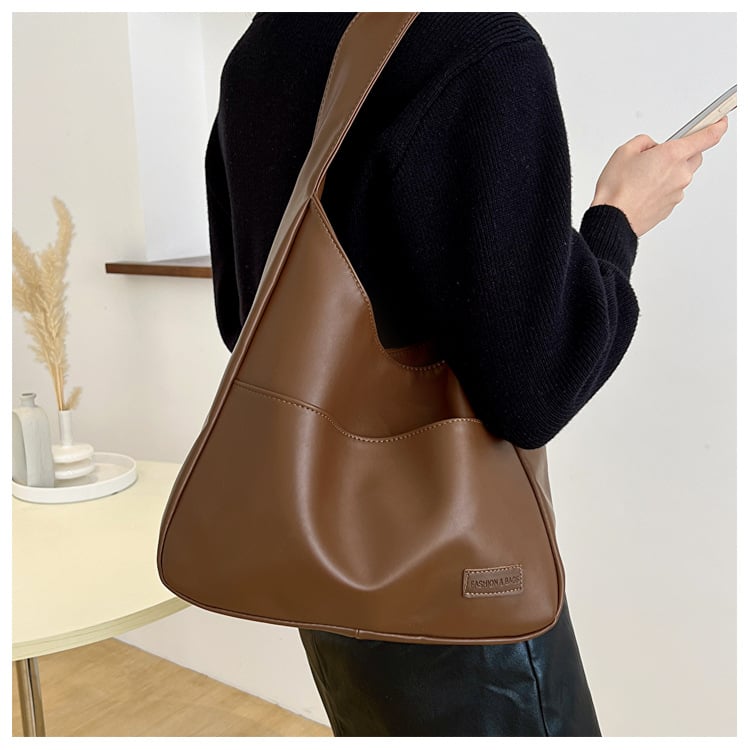 lusailstore - Simple PU leather tote bag