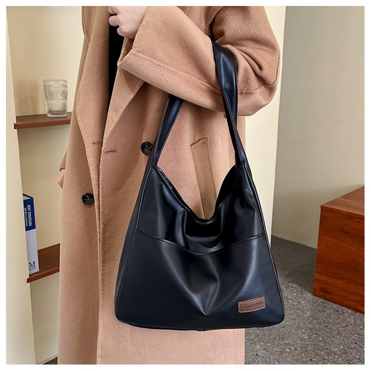 lusailstore - Simple PU leather tote bag