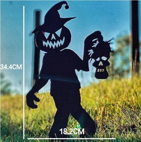 lusailstore- Halloween Yard Decor Metal  Art