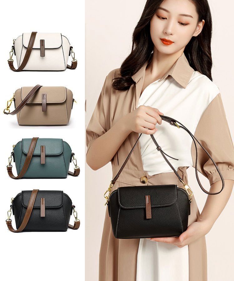 lusailstore - WLight luxury soft leather trendy and versatile crossbody bag