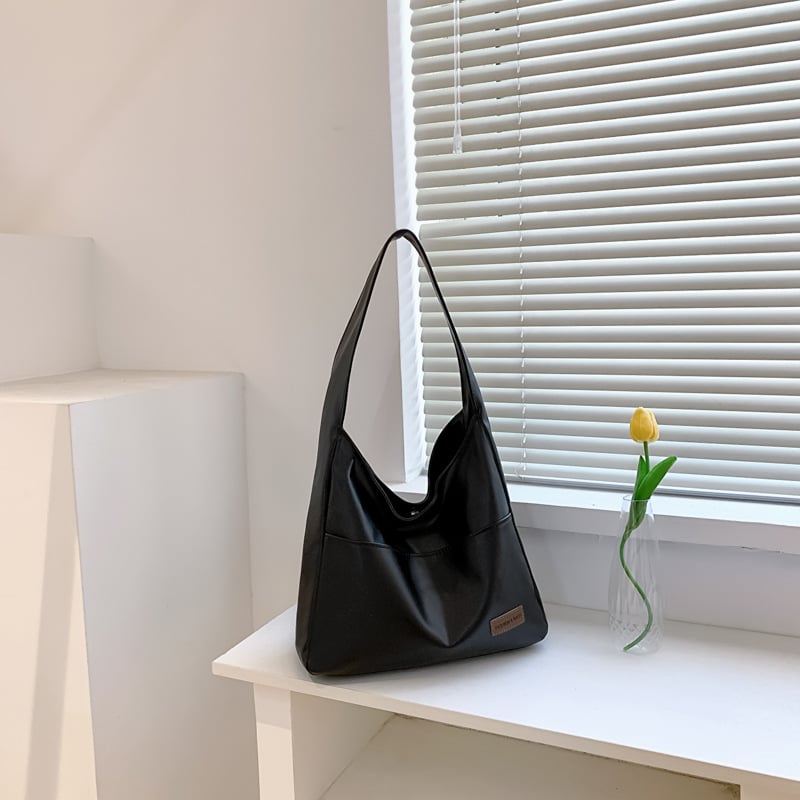 lusailstore - Simple PU leather tote bag