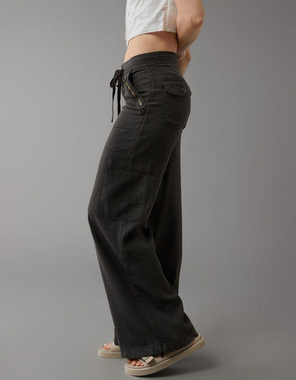 lusailstore - Linen-blend wide-leg overalls