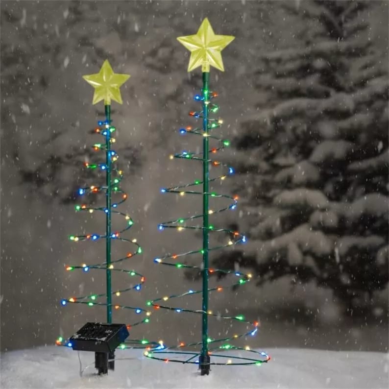 lusailstore - Solar LED Metal Christmas Tree