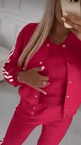 lusailstore - Women's casual jacket three-piece set