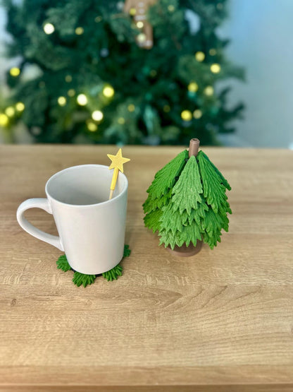 lusailstore - Christmas Tree Coasters