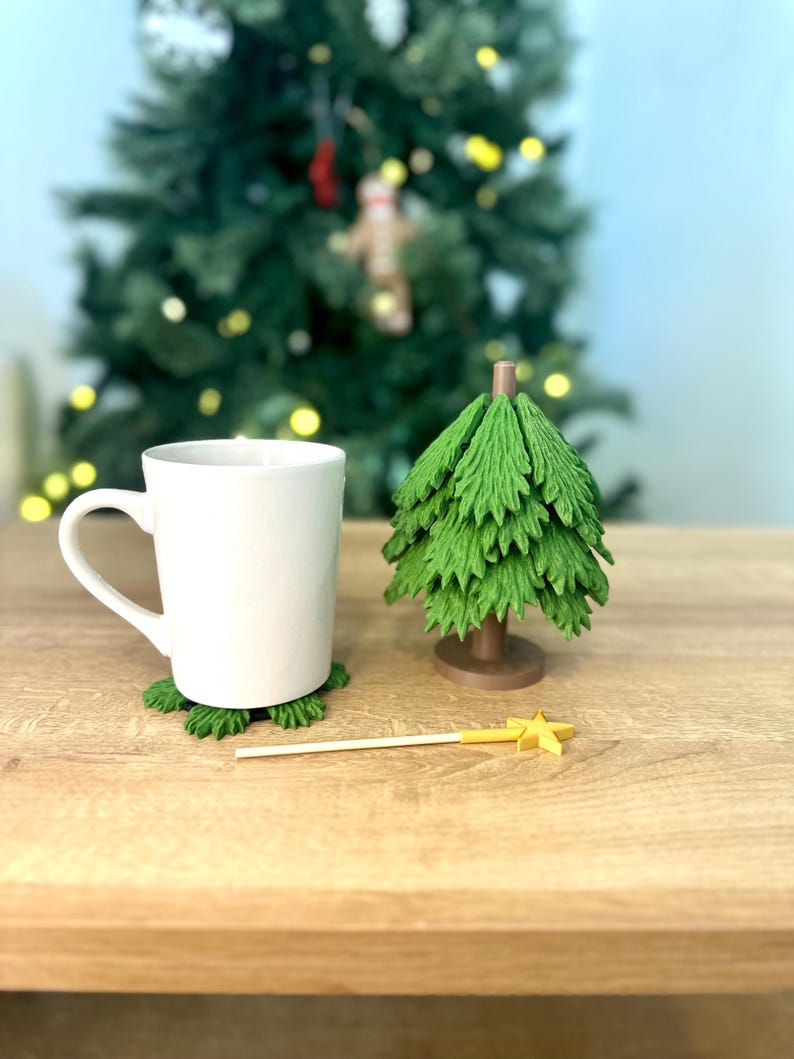 lusailstore - Christmas Tree Coasters