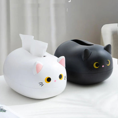 lusailstore - Cute cat-shaped tissue box with toothpick holder