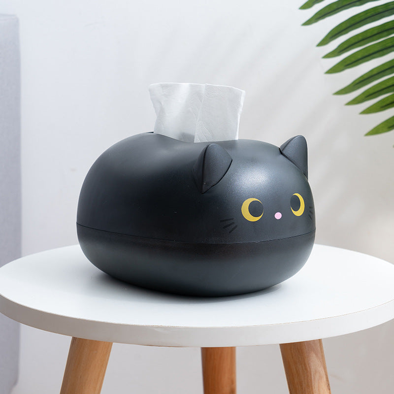 lusailstore - Cute cat-shaped tissue box with toothpick holder