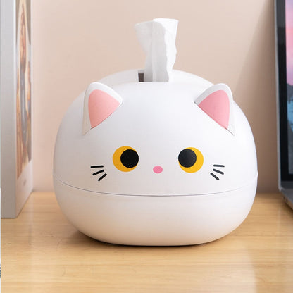 lusailstore - Cute cat-shaped tissue box with toothpick holder