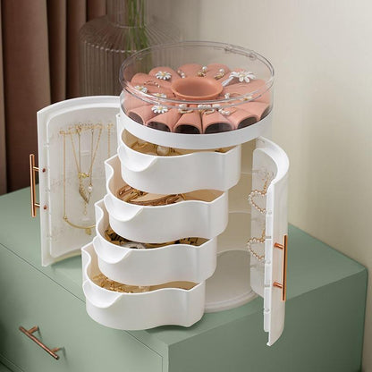 lusailstore - multi layered jewelry organizer tower