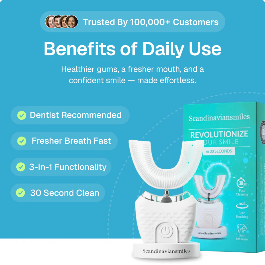 lusailstore - Adult U-shaped Electric Toothbrush