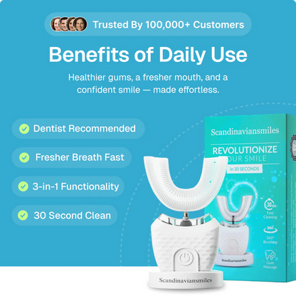 lusailstore - Adult U-shaped Electric Toothbrush