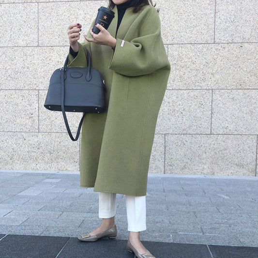 lusailstore-Winter Women's Elegant Fashion Solid Color Long Coat