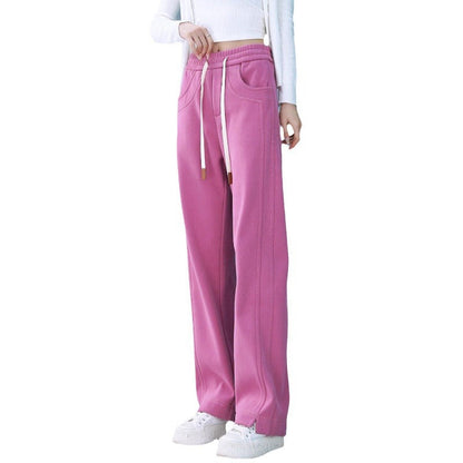 lusailstore-Women's Comfortable High Waist Straight Leg Pants