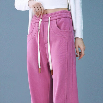 lusailstore-Women's Comfortable High Waist Straight Leg Pants