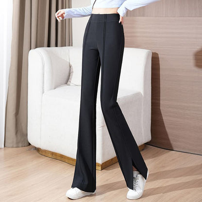 lusailstore-Women's High Waist Stretchy Flared Pants