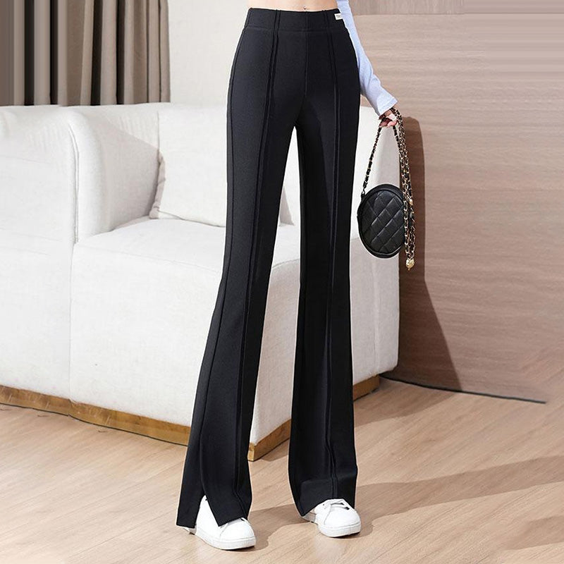 lusailstore-Women's High Waist Stretchy Flared Pants