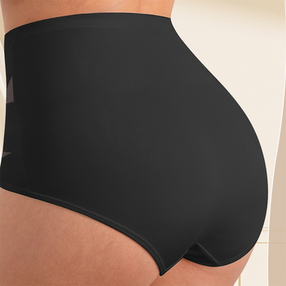 lusailstore - Plus-Size High-Waist Cross Tummy Control Panties